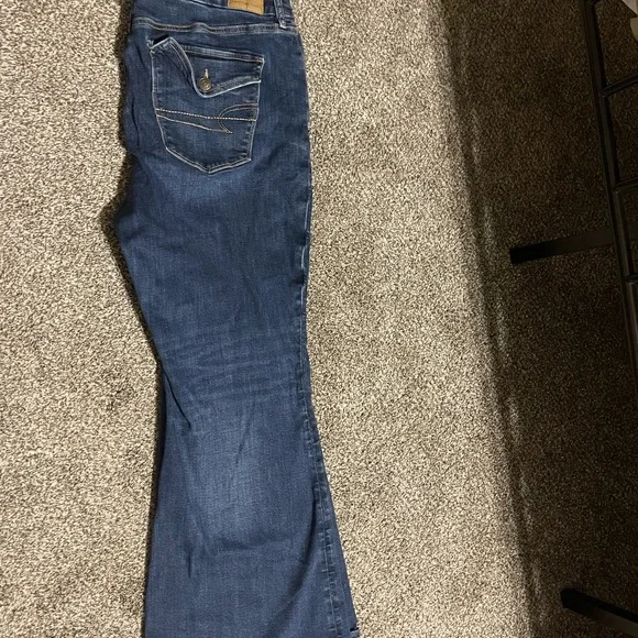 American Eagle Outfitters Blue Flare Jeans - Picture 1 of 8